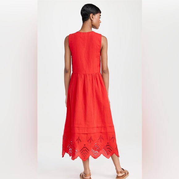 NWT RHODE Aya dress in red. XL. - Picture 2 of 5